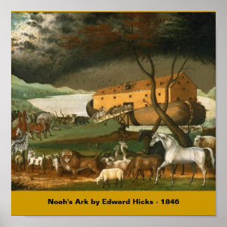 Affiche Arche de Noé par Edward Hicks - 1846