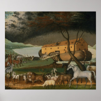 Affiche Arche de Noé par Edward Hicks ~ Vers 1846