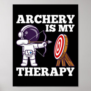 Affiche Archer de chasse au tir à l'arc