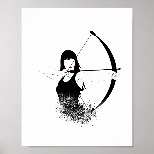 Affiche Archer féminin (Devant)