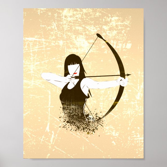 Affiche Archer femme look dénudé (Devant)