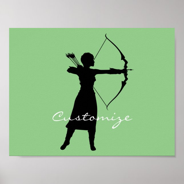 Affiche Archer Femme Silhouette Thunder_Cove (Devant)