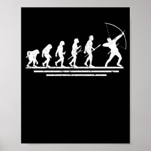 Affiche Archer vintage Bowhunter Longbow Sport