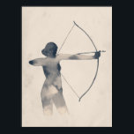Affiche Archeress Watercolor Silhouette<br><div class="desc">Archeress I by Grace Popp. | 138501D</div>
