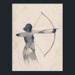 Affiche Archeress Watercolor Silhouette<br><div class="desc">Archeress I by Grace Popp. | 138501D</div>