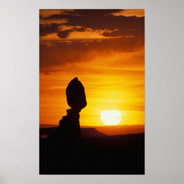 Affiche Arches National Park, UT Balance Rock à (Devant)