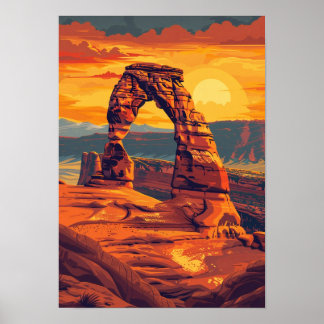 Affiche Arches Parc national Art Print
