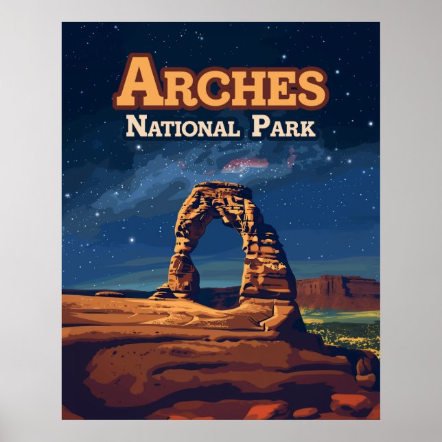 Affiche Arches Parc National Utah Delicate Arch Moab (Devant)