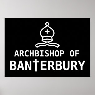 Affiche Archevêque de cadeau du négociant de plaisanterie