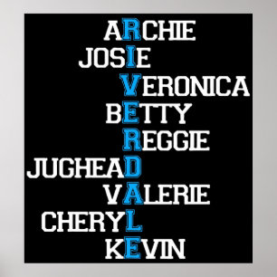 Affiche Archie josie betty jughead veronica cheryl r
