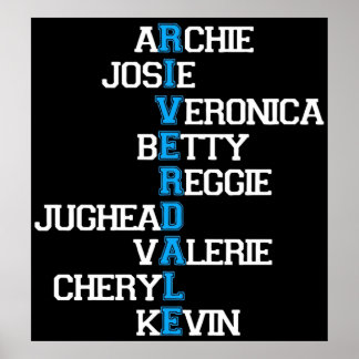 Affiche Archie josie betty jughead veronica cheryl r
