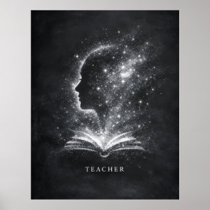 Affiche Architecte de futurs esprits Art pour l'enseignant