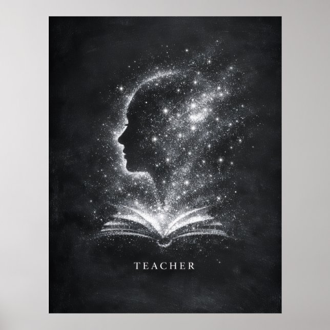 Affiche Architecte de futurs esprits Art pour l'enseignant (Devant)
