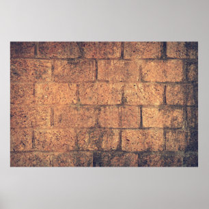 Affiche Architecture briques murs pierres