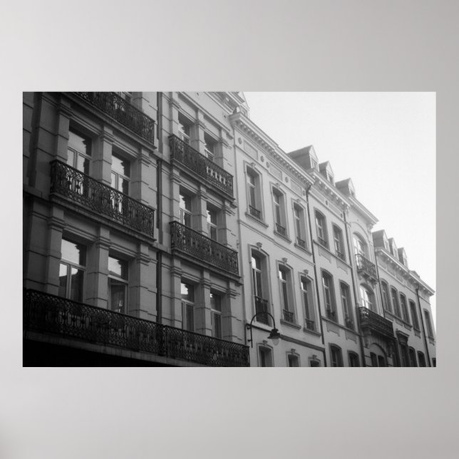Affiche Architecture de Bruxelles (Devant)