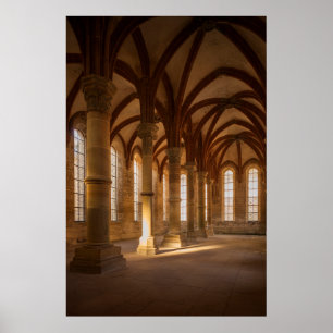 Affiche Architecture du cloître Abby   Allemagne