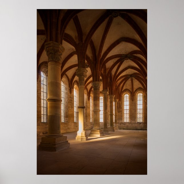 Affiche Architecture du cloître Abby | Allemagne (Devant)