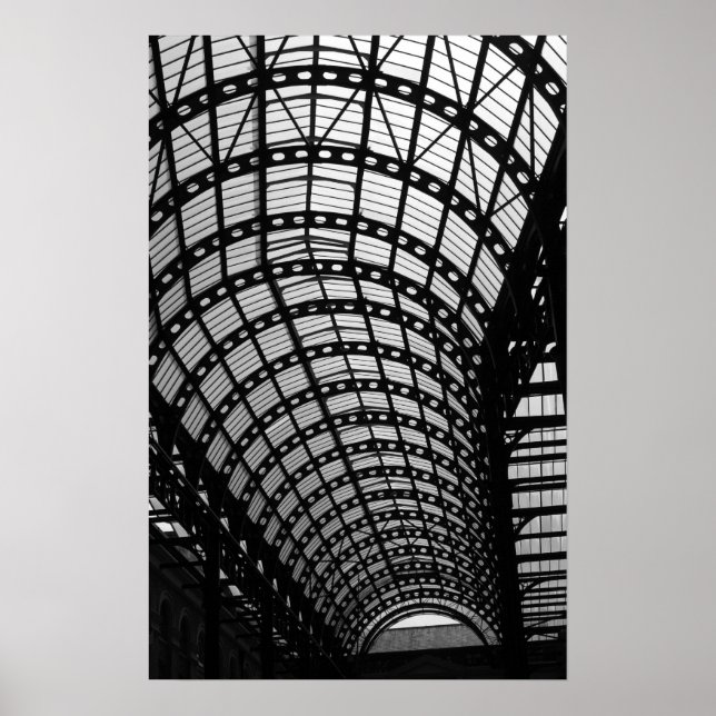 Affiche Architecture en noir et blanc (Devant)