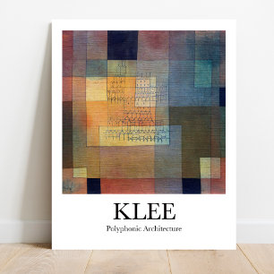 Affiche Architecture polyphonique par Paul Klee