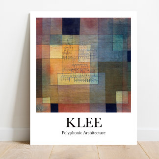 Affiche Architecture polyphonique par Paul Klee