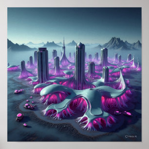 Affiche Architecture urbaine Alien