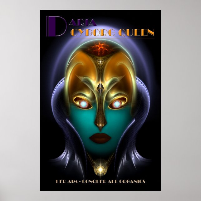 Affiche archivale de Daria Cyborg Queen (Devant)