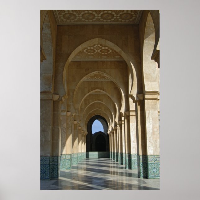 Affiche Archway Gallery at Hassan II Mosque, Casablanca (Devant)