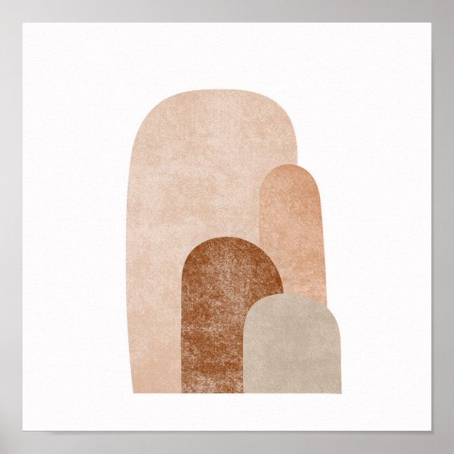 Affiche Arcs Simple Boho Dessins Boho Chic Aesthétique Boh (Devant)