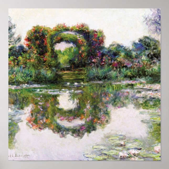 Affiche Arcs vintages Giverny Claude Monet (Devant)