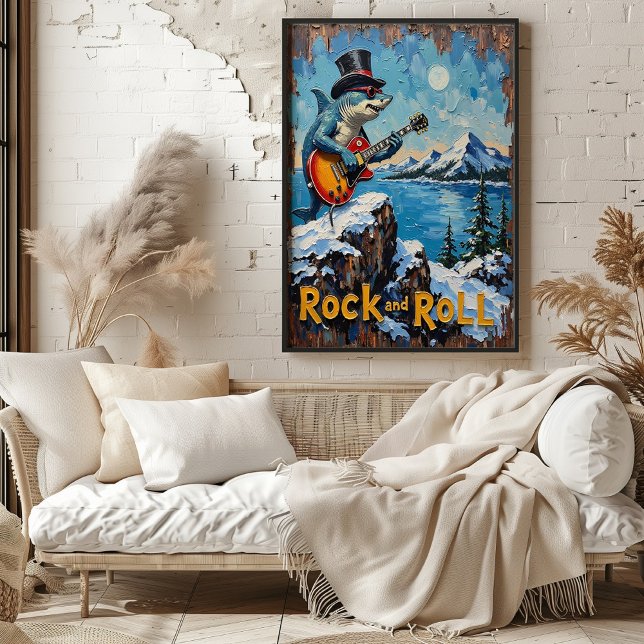 Affiche Arctic Blues : Shredding Shark (Créateur téléchargé)