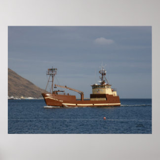 Affiche Arctic Lady, Bateau de crabe en hollandais Harbour