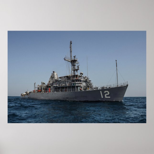 Affiche Ardent USS (MCM 12) (Devant)