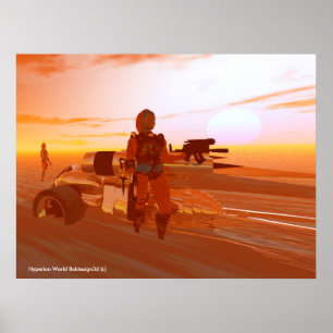 Affiche ARES CYBORG,DESERT HYPERION,SCIENCE-FICTION Sci-fi