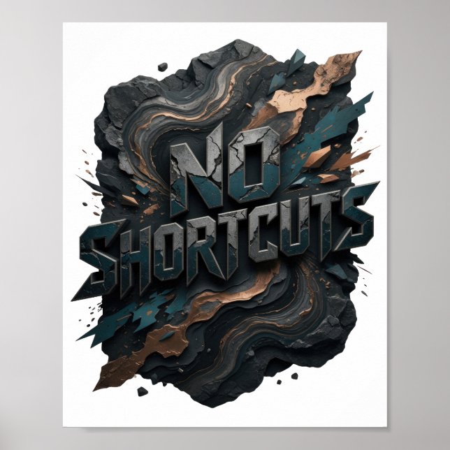 Affiche Argent Classique AUCUN RACCOURCI (Devant)