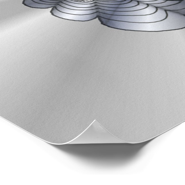 Affiche Argent Clé Treble personnalisable (Coin)
