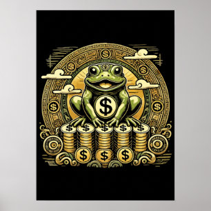 Affiche Argent Frog, Lucky Toad, Jin Chan - Succès Lucky