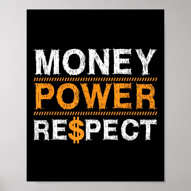 Affiche Argent Wer Respect Amateur de Rap Entrepreneur Noë (Devant)