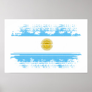 Affiche Argentina flag