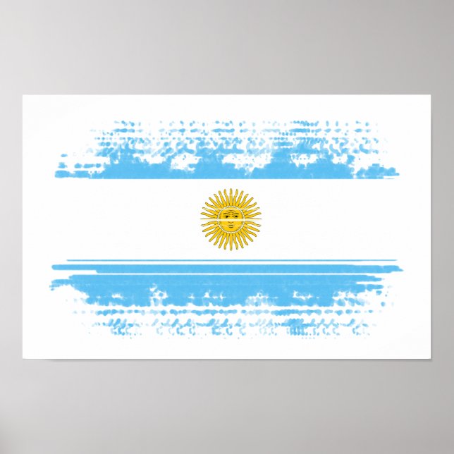 Affiche Argentina flag (Devant)