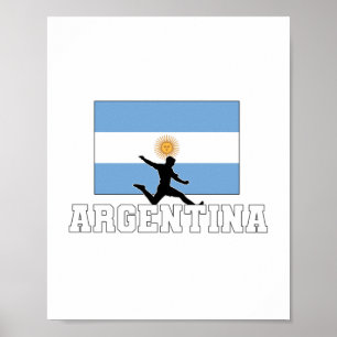 Affiche Argentina Football Soccer National Team
