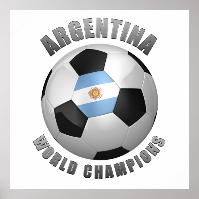 AFFICHE ARGENTINA SOCCER CHAMPIONS (Devant)