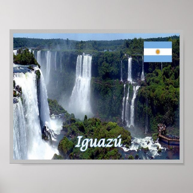 Affiche Argentine - Chutes d'Iguazu - (Devant)