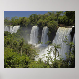 Affiche Argentine, Iguacu Chute au soleil.