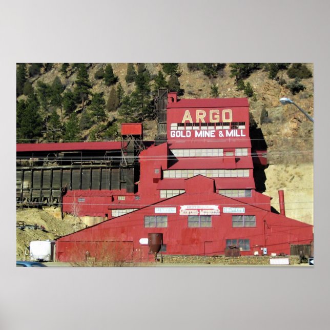 Affiche Argo Gold Mine & Mill, Idaho Springs, Colorado (Devant)