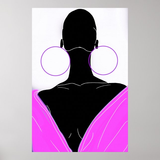 Affiche Argolas original - deep pink (Devant)