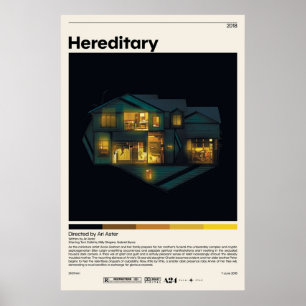 Affiche Ari Hereditalist minimalist Movie Vintage Ret