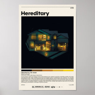 Affiche Ari Hereditalist minimalist Movie Vintage Ret