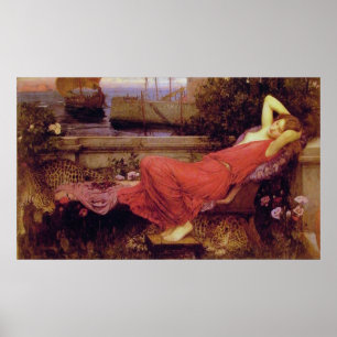 Affiche Ariadne, par John William Waterhouse - 1898