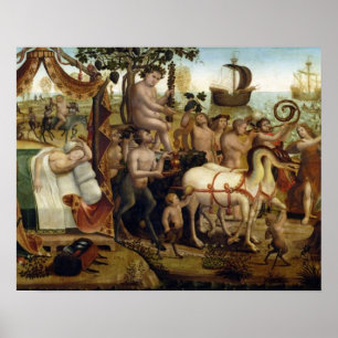 Affiche Ariane à Naxos, de l'histoire de Thésée (huile ou