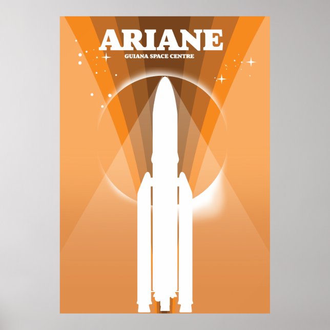 Affiche Ariane Guiana Space Center (Devant)